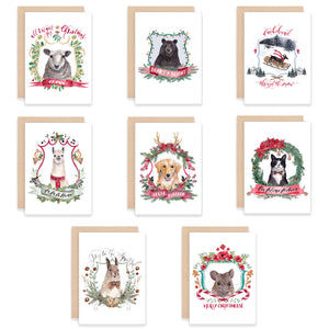 Christmas Crests Collection No. 1 Assorted Greeting Card Box Set