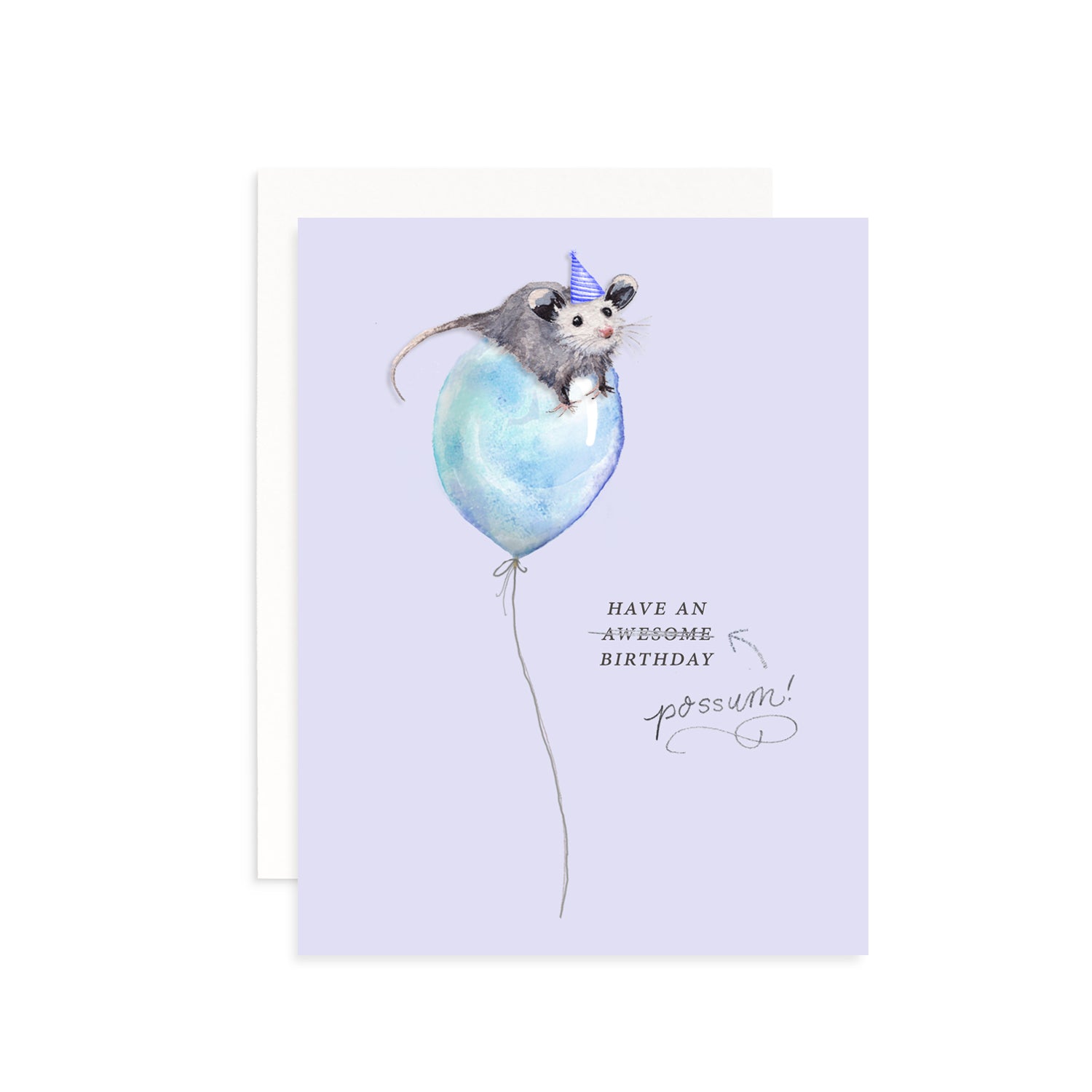 Have An Awesome (Possum) Birthday Greeting Card