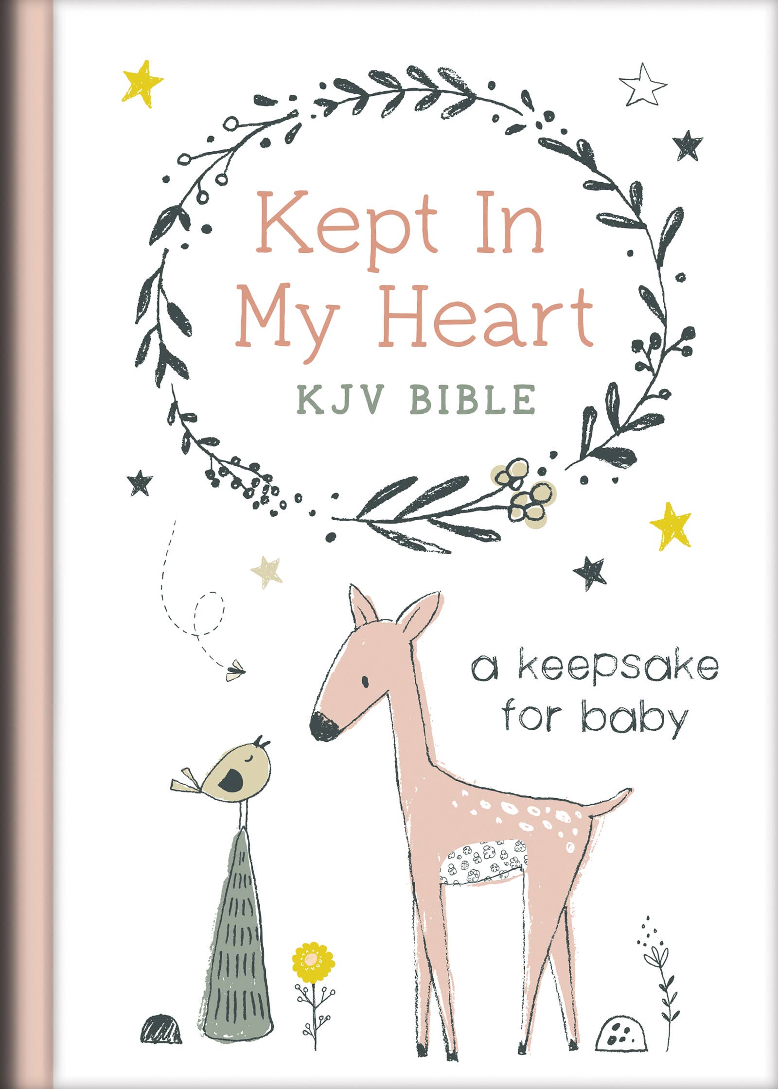 Kept in My Heart Baby Keepsake Bible (Pink)