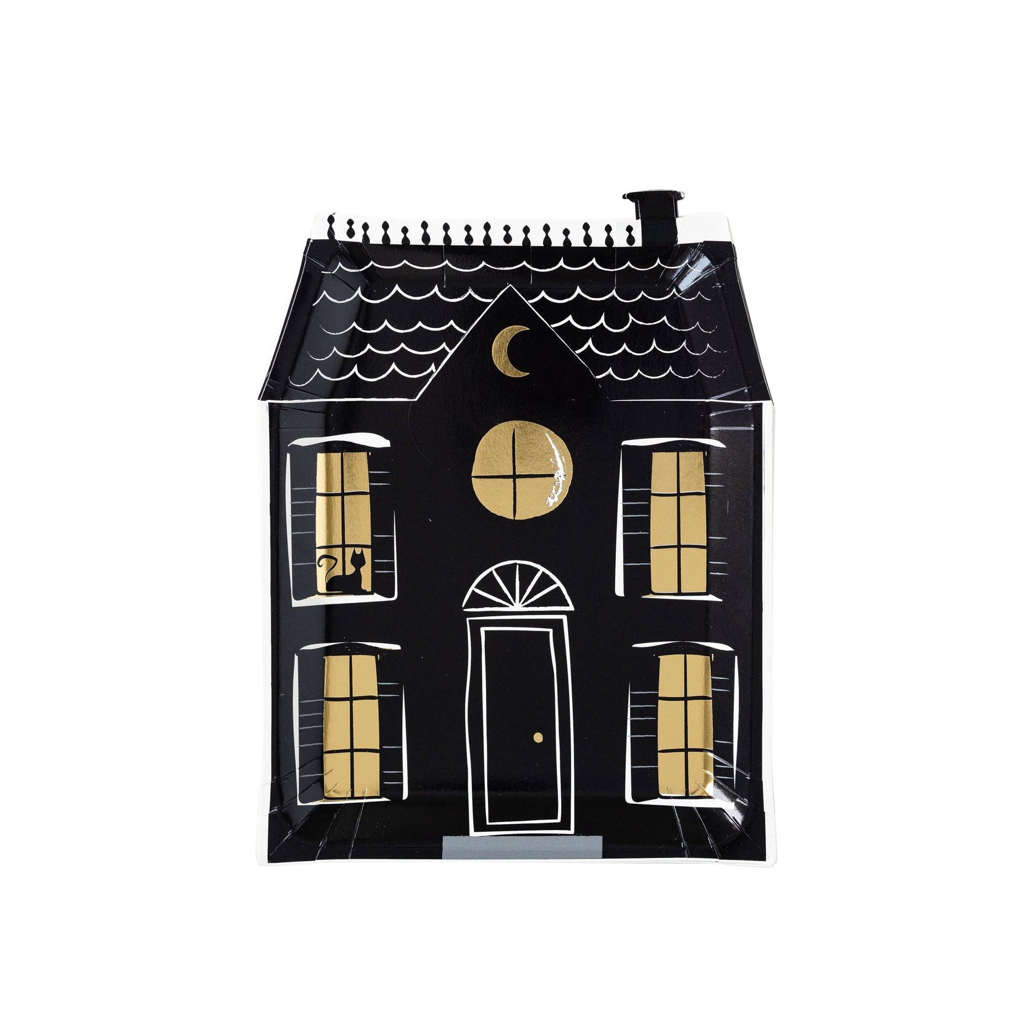 Haunted Village House Paper Plate