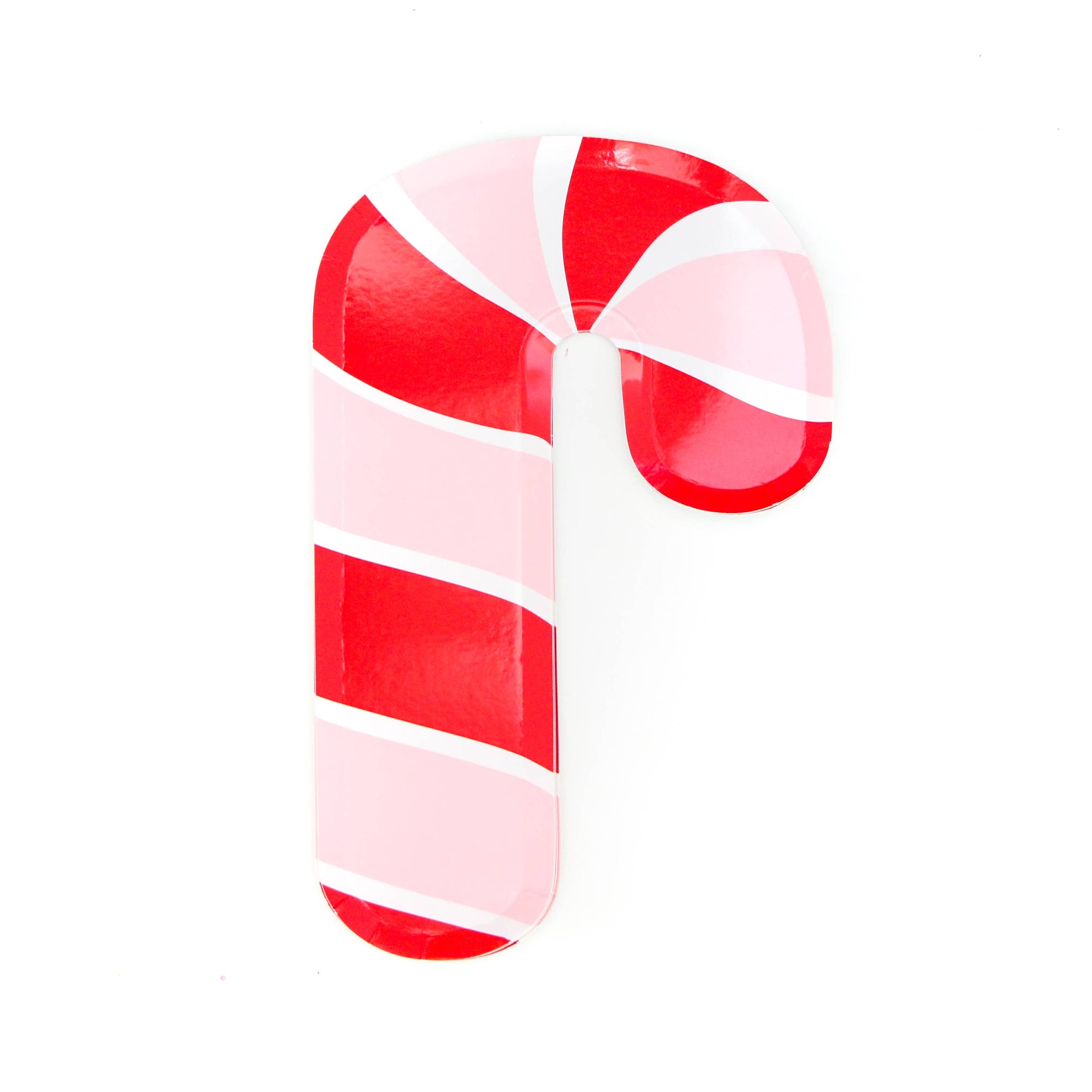 Pink Candy Cane Paper Plates