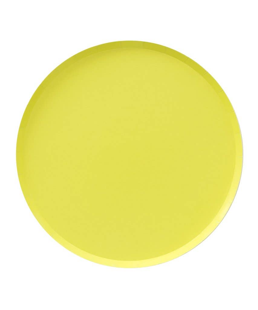 Chartreuse Paper Plates 9"