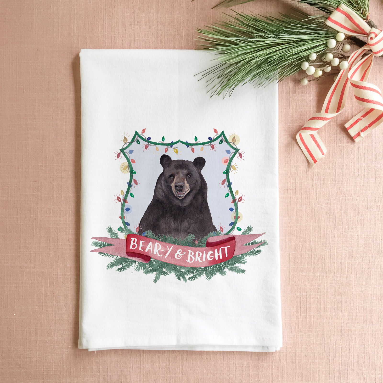 Beary and Bright Tea Towel