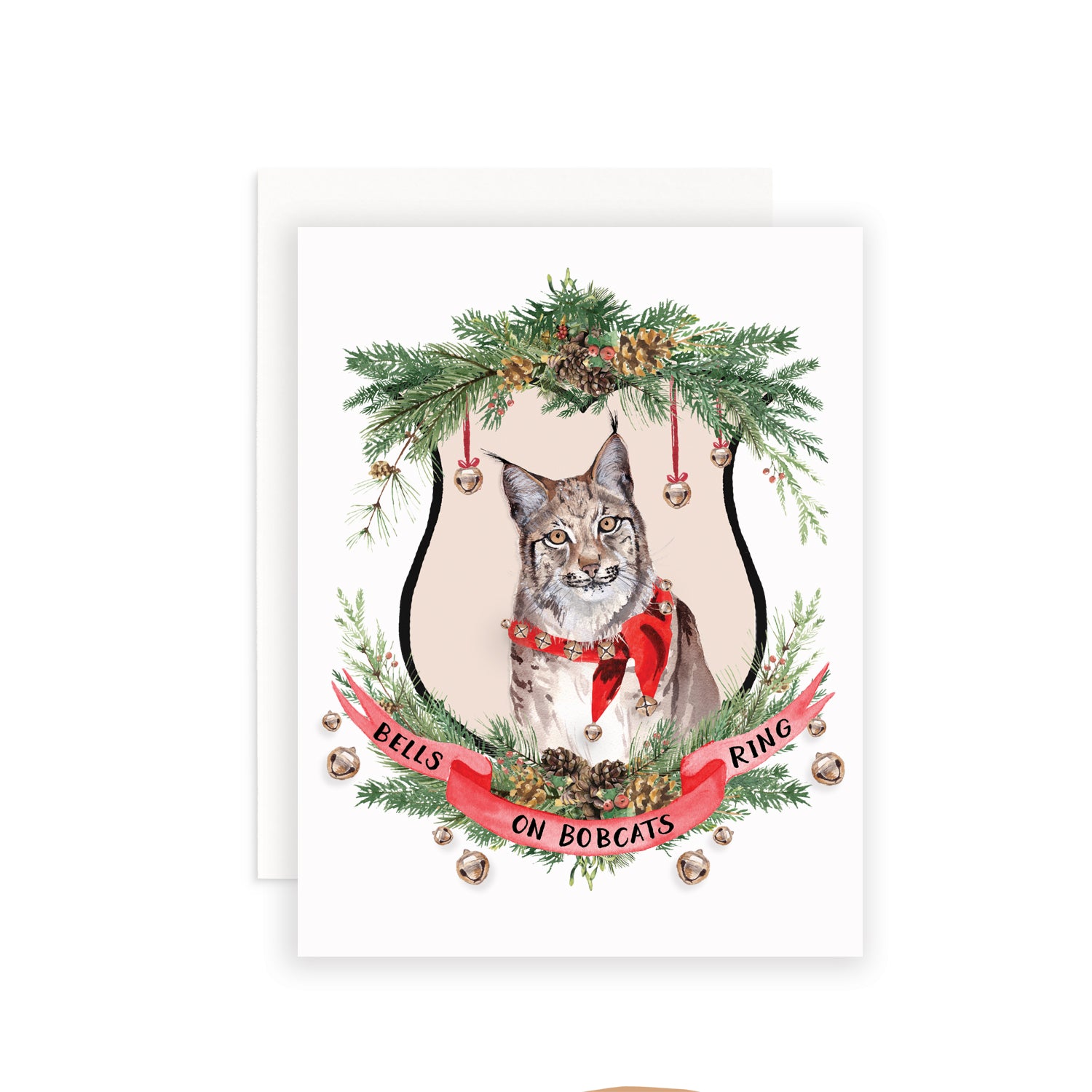 Bells on Bobcats Ring Greeting Card