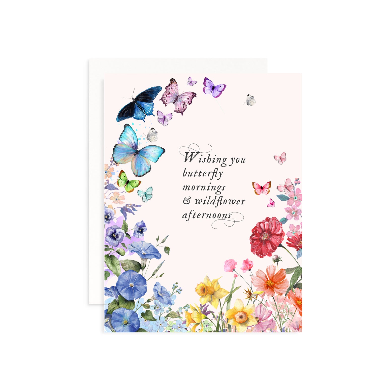 Butterfly Mornings & Wildflowers Afternoons Card