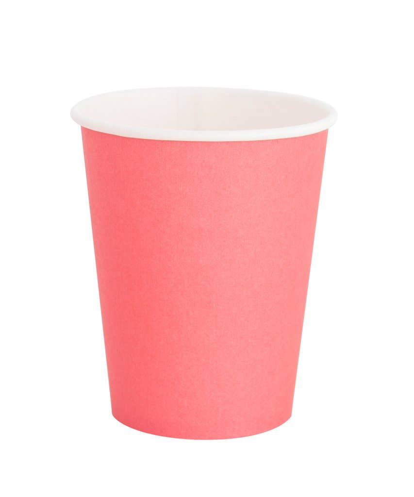 Coral Paper Cups