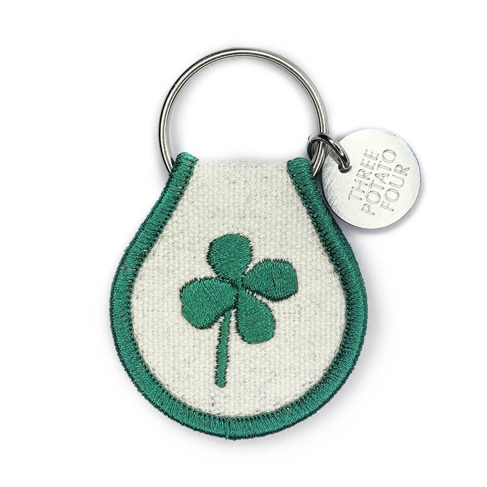 Lucky Clover Patch Keychain