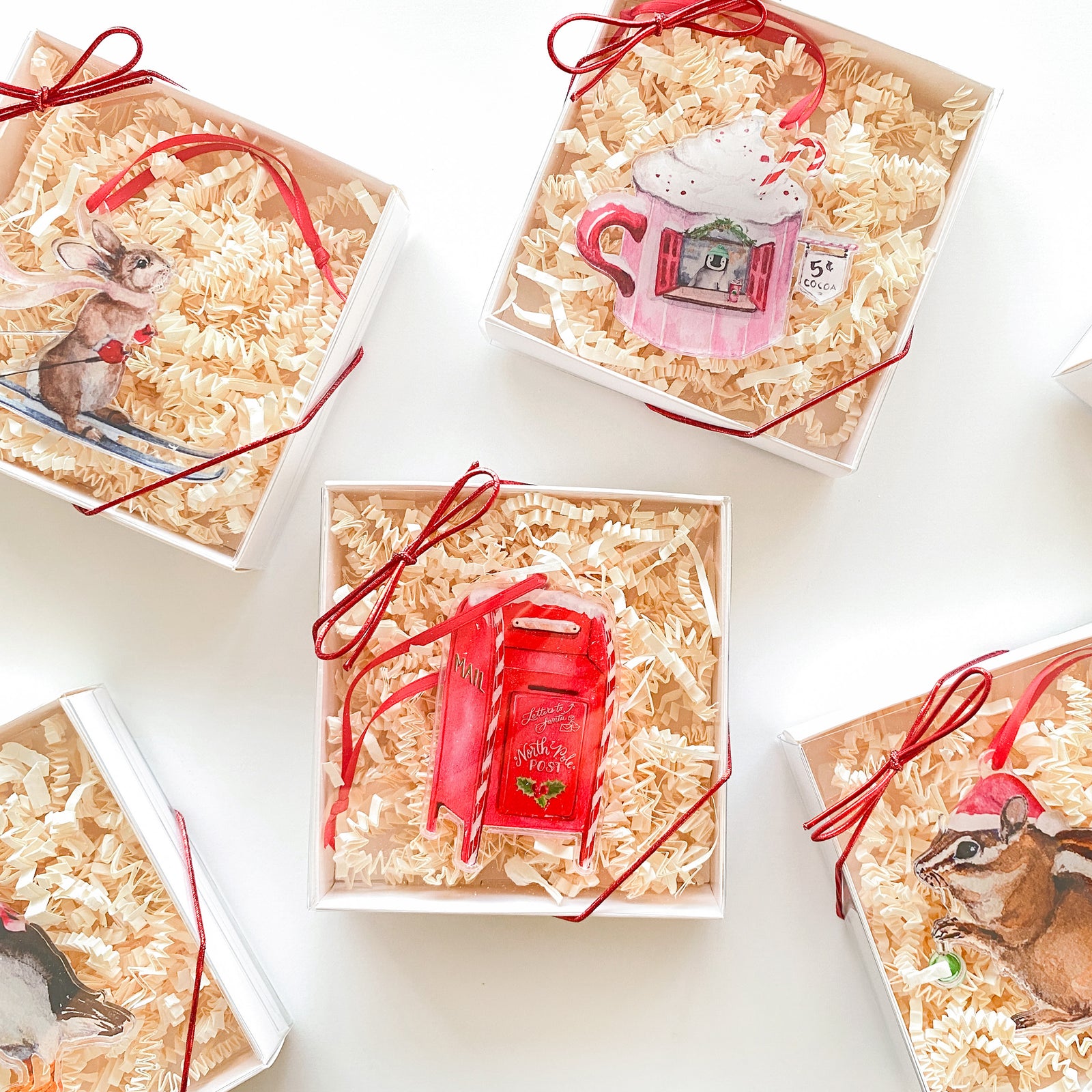 Candy Cane Possum Ornament