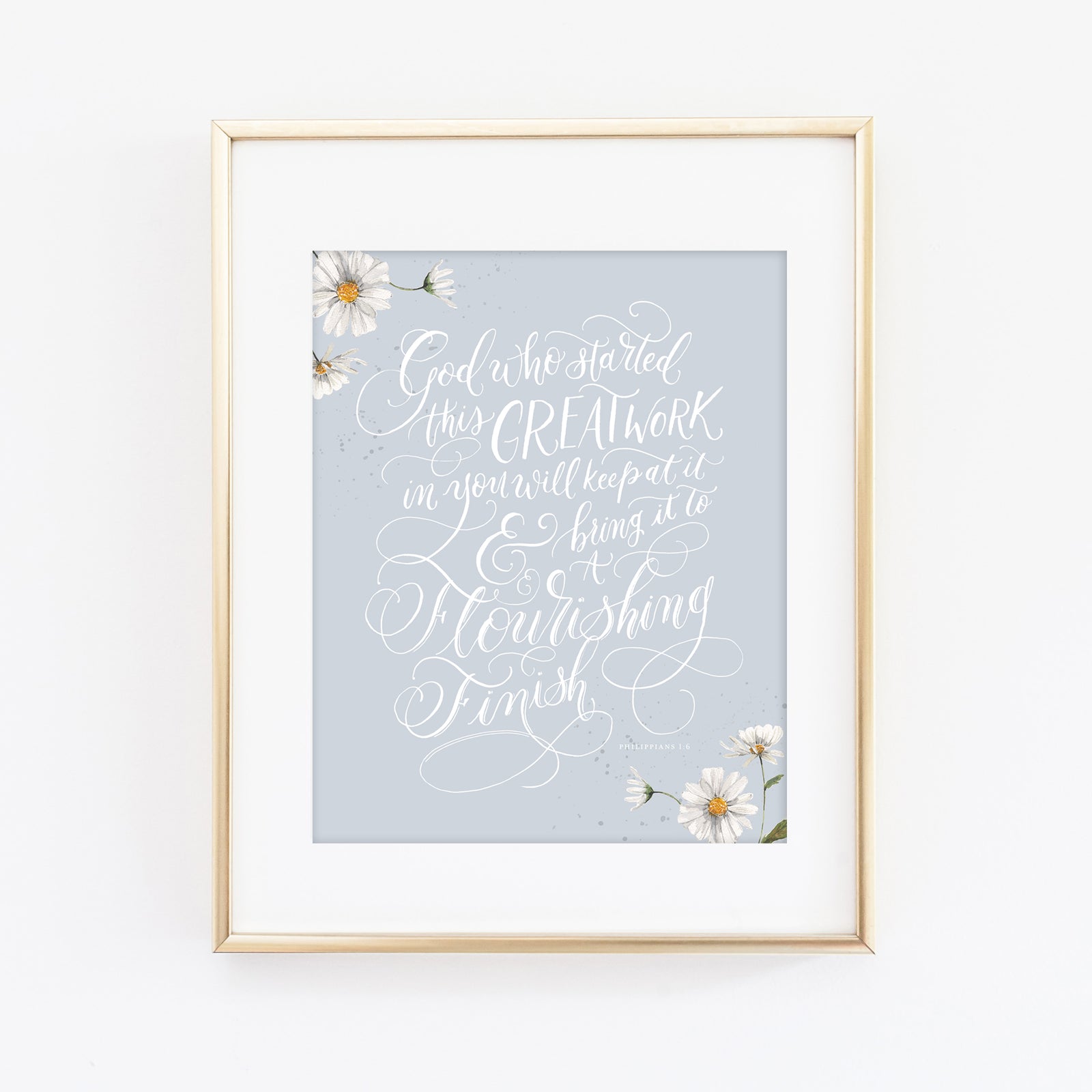 Flourishing Finish (Philippians 1:6) Art Print