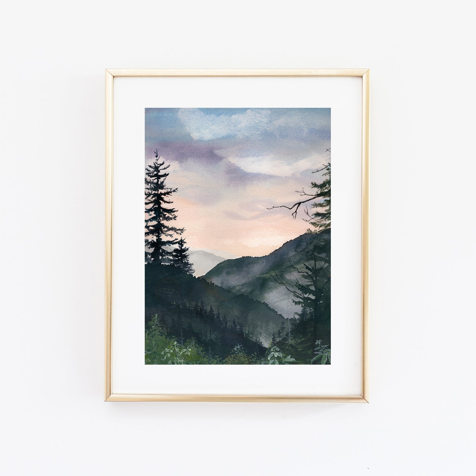 View from Newfound Gap Art Print