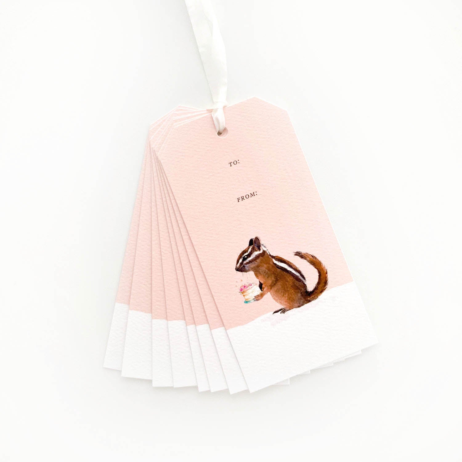 Chipmunk Cake Gift Tags