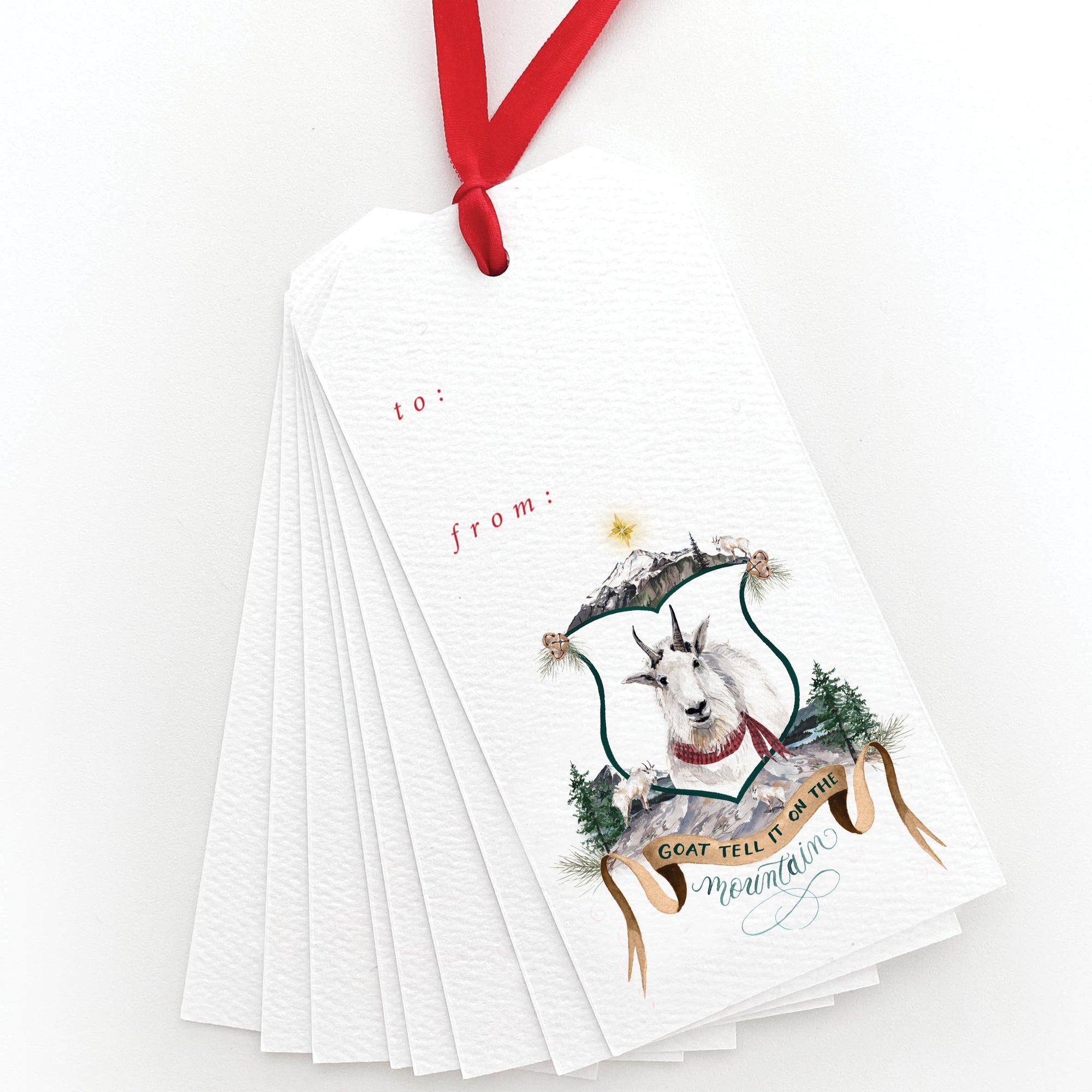 Goat Tell it on the Mountain Gift Tags