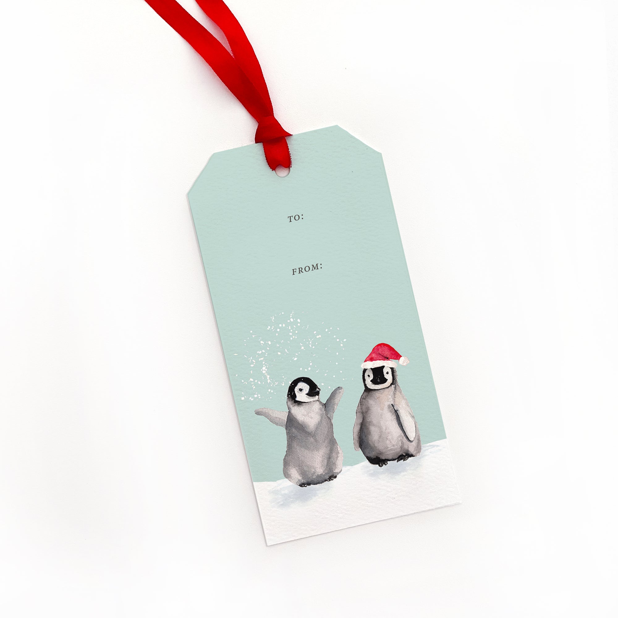Christmas Penguins Gift Tags