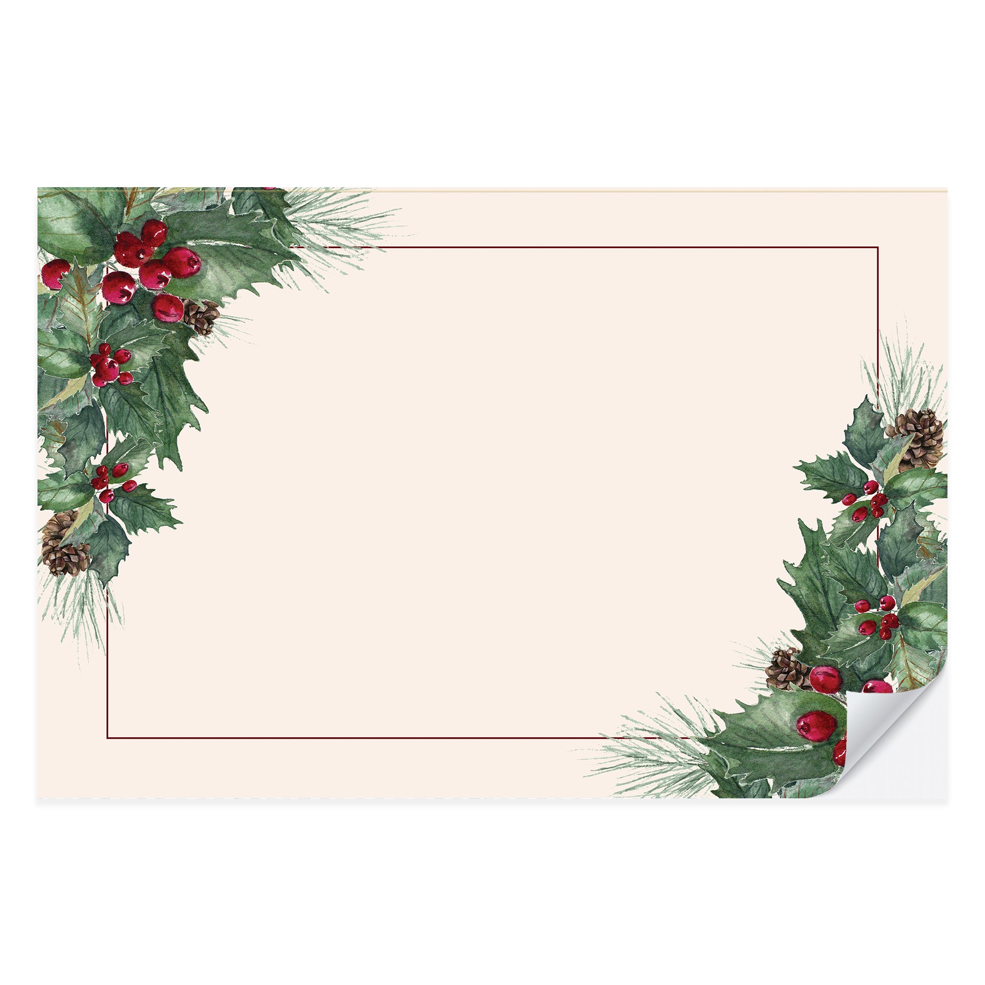 Classic Christmas Placemat Pad