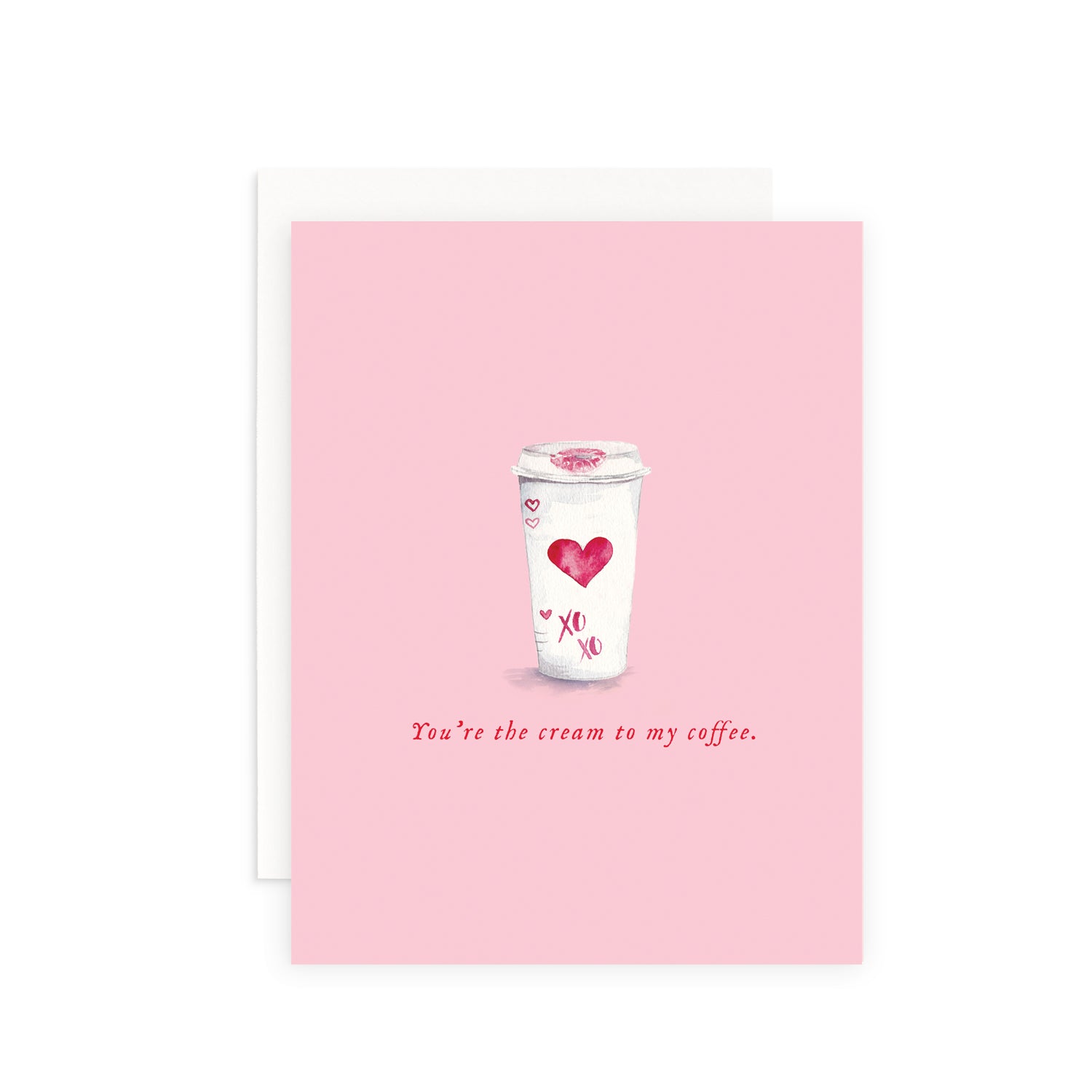 You're the Cream to My Coffee Greeting Card