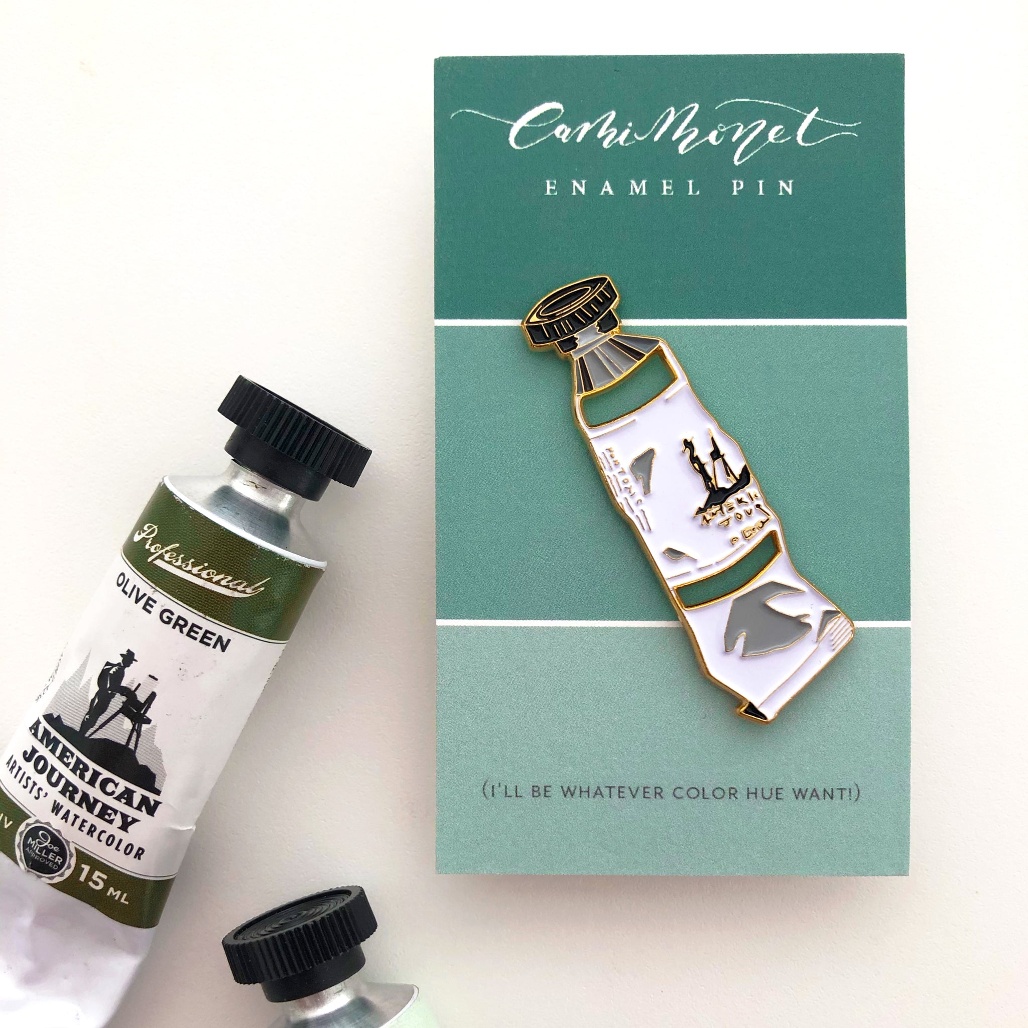 Artist Palette Enamel Pin | Enamel Pin for Watercolor Artists ...