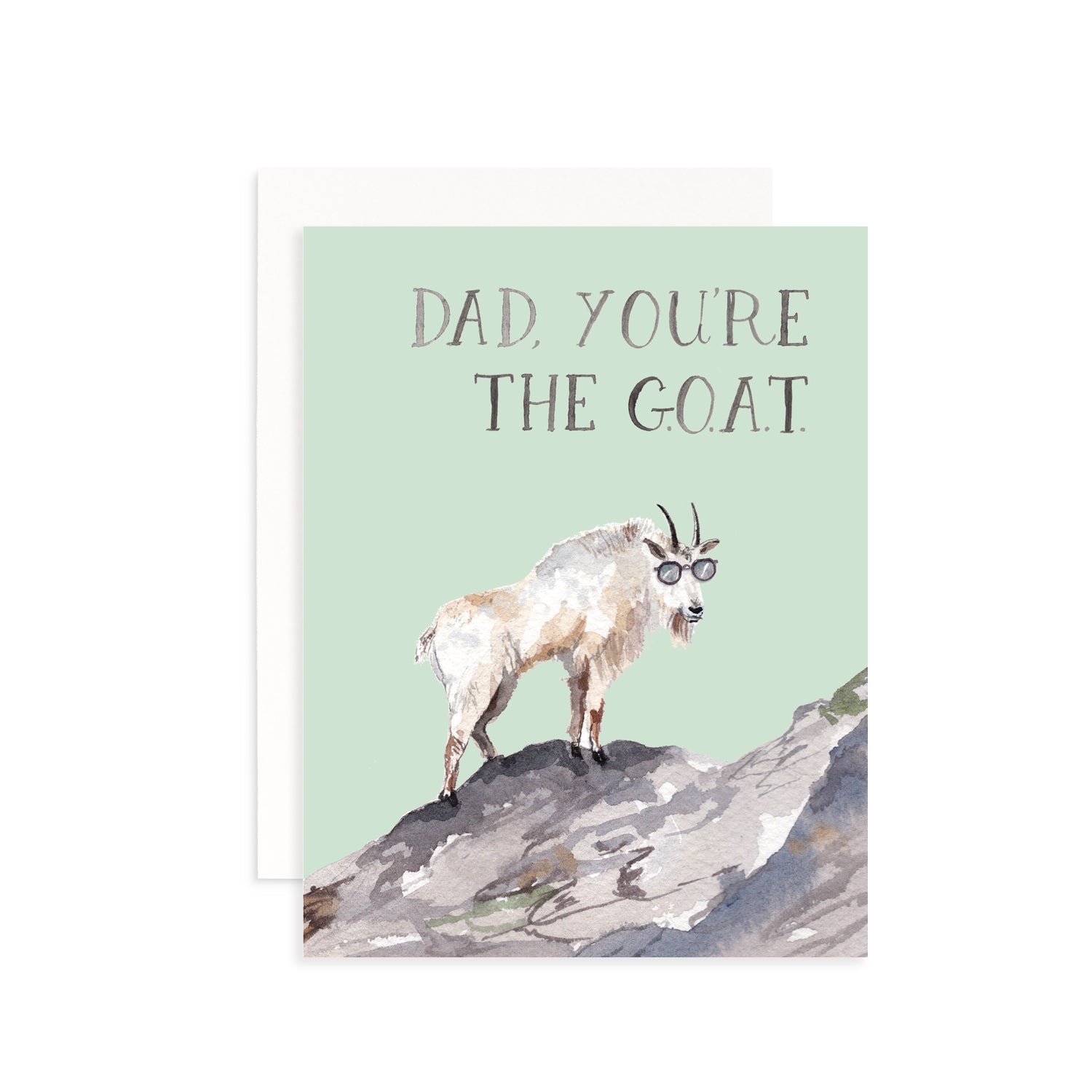 Dad, You're the G.O.A.T. Greeting Card