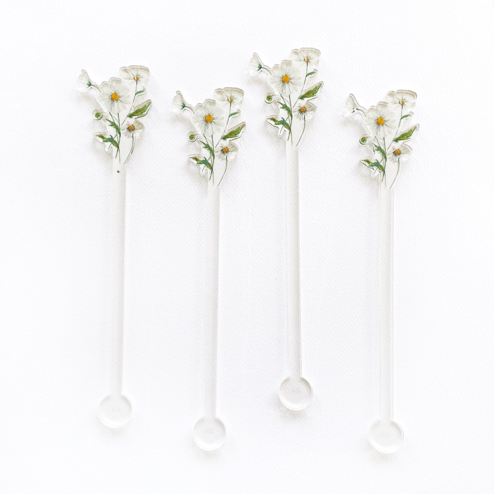Fresh-Picked Daisies Acrylic Stir Sticks