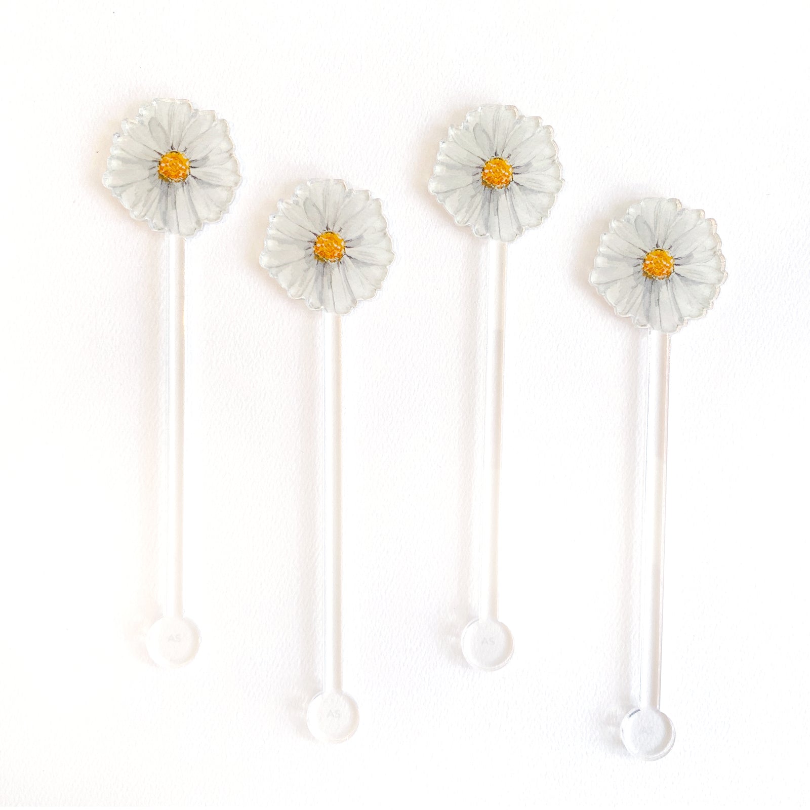 Daisy Acrylic Stir Sticks