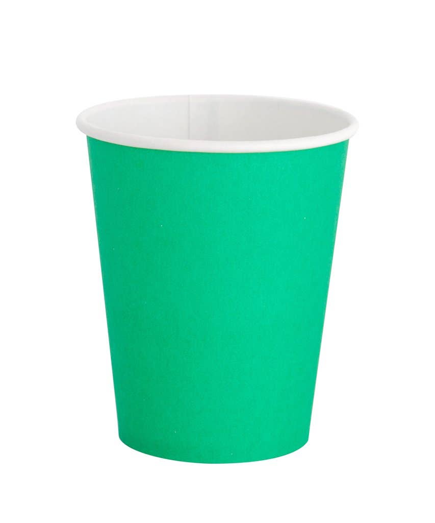Kelly Green Paper Cups