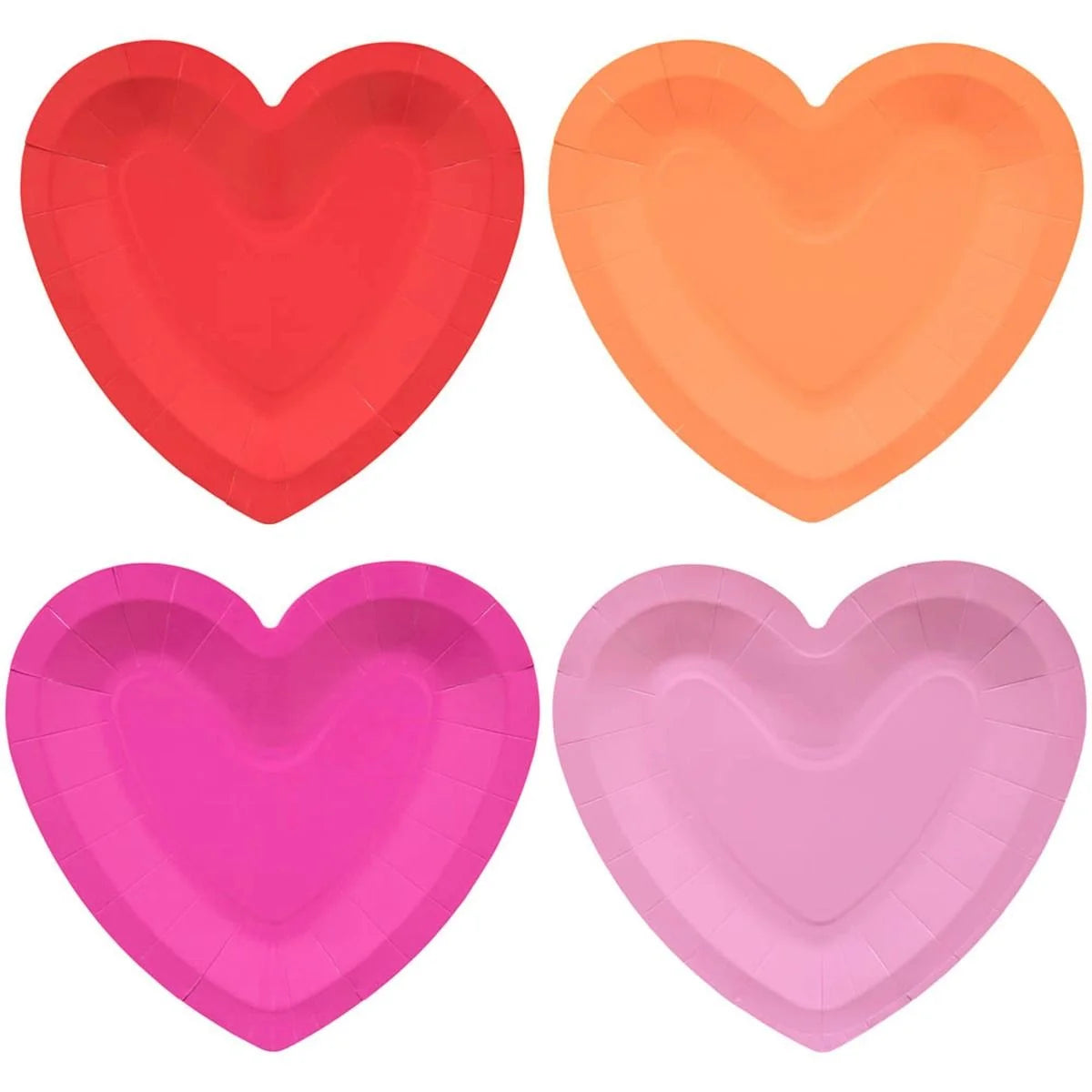 Ombre Hearts Plates