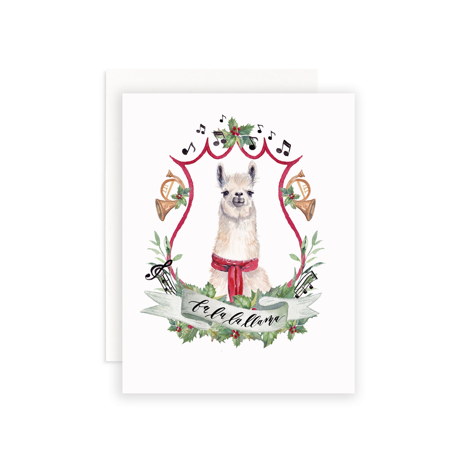 Fa La La Llama Greeting Card