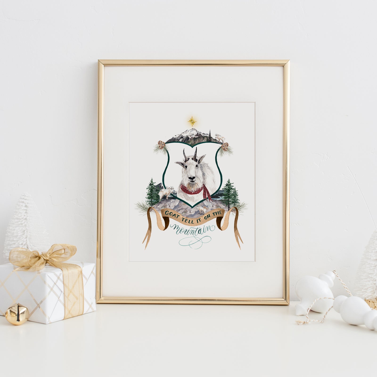 Goat Tell it on the Mountain Art Print