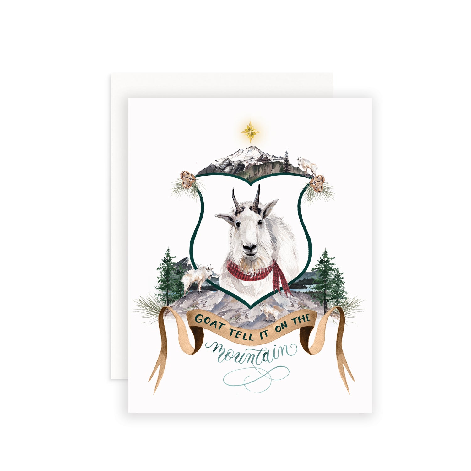 Goat tell it on the Mountain Greeting Card