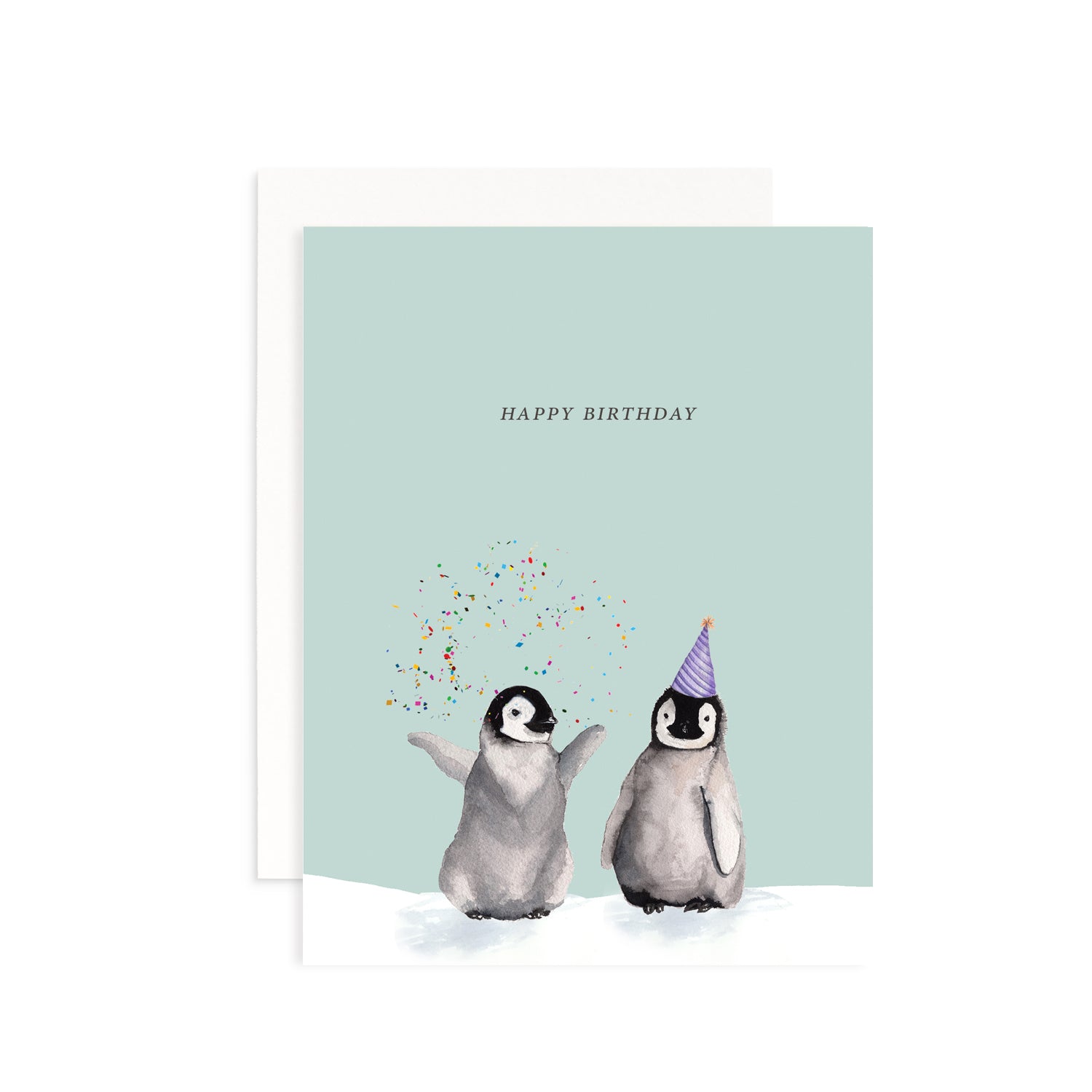 Birthday Penguins Greeting Card