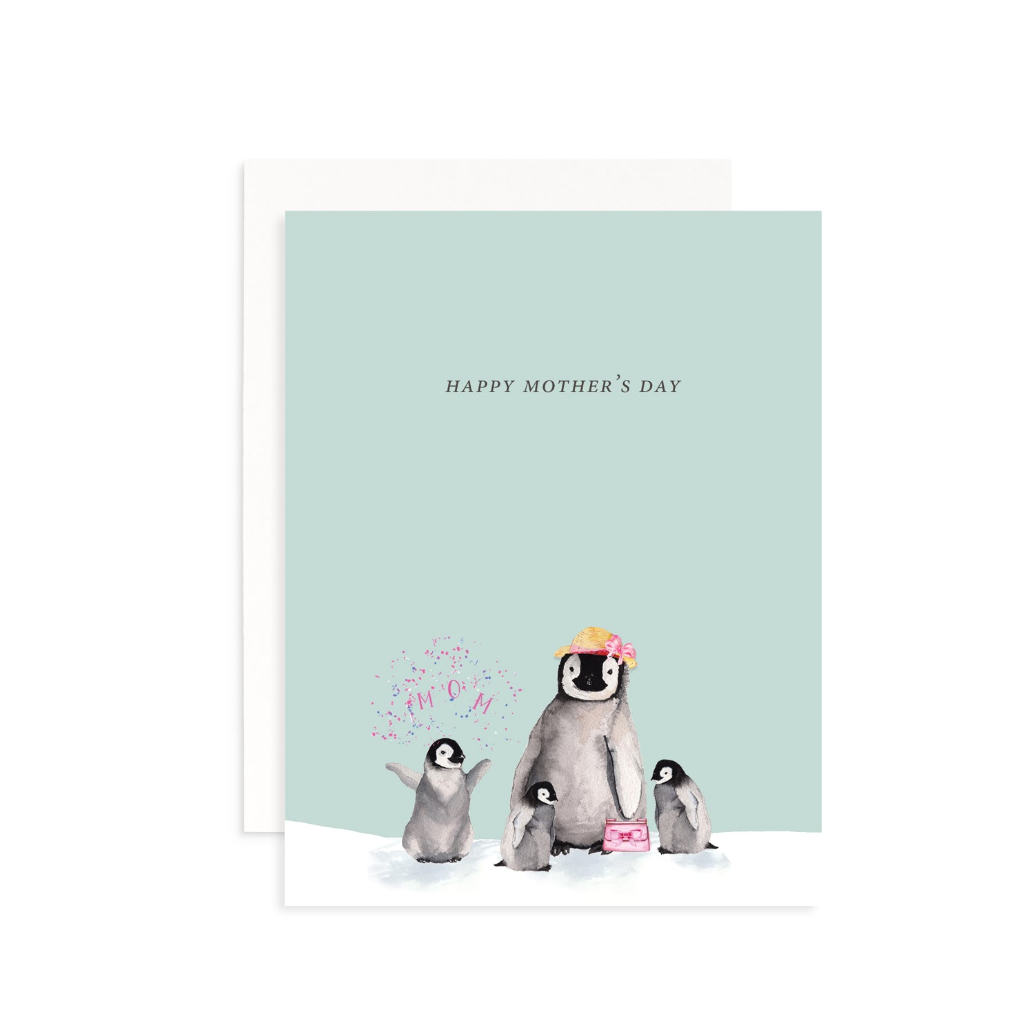Mother's Day Penguins Greeting Card