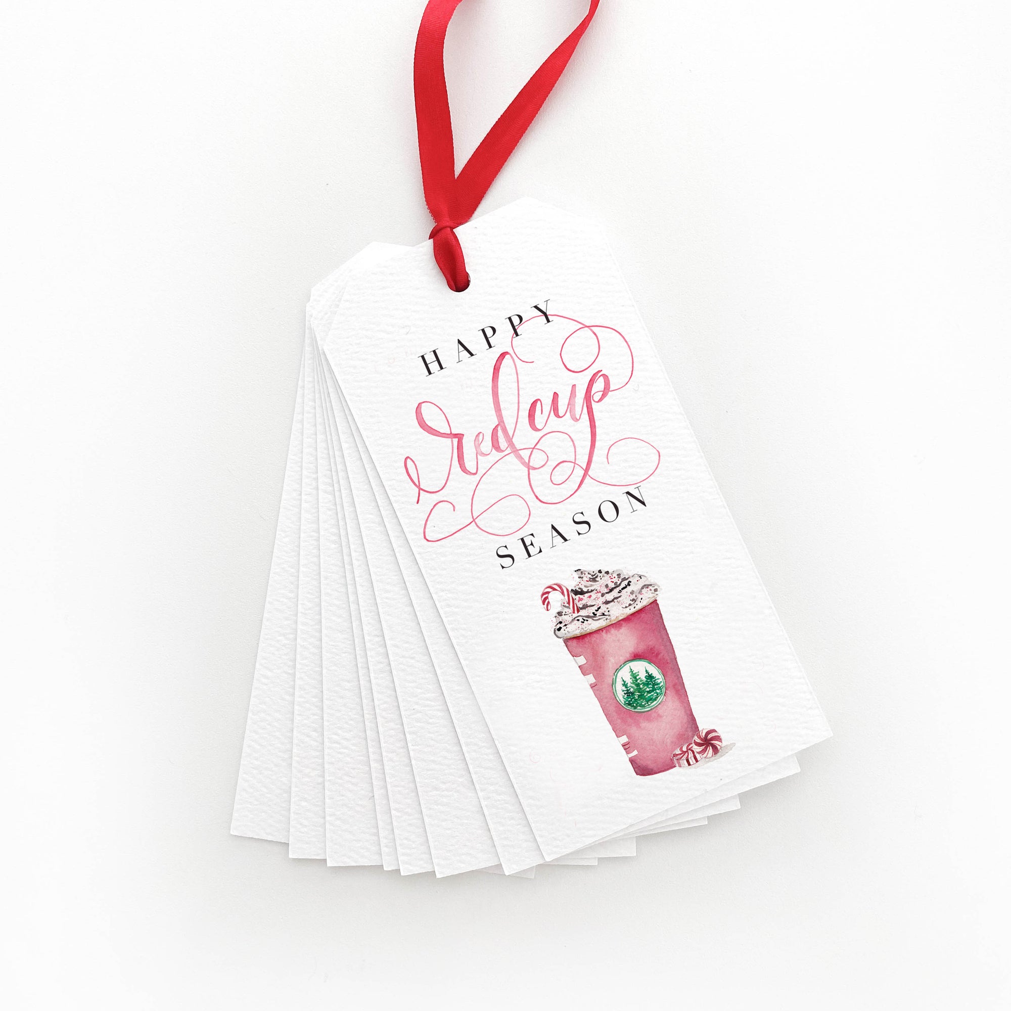 Happy Red Cup Season Gift Tags