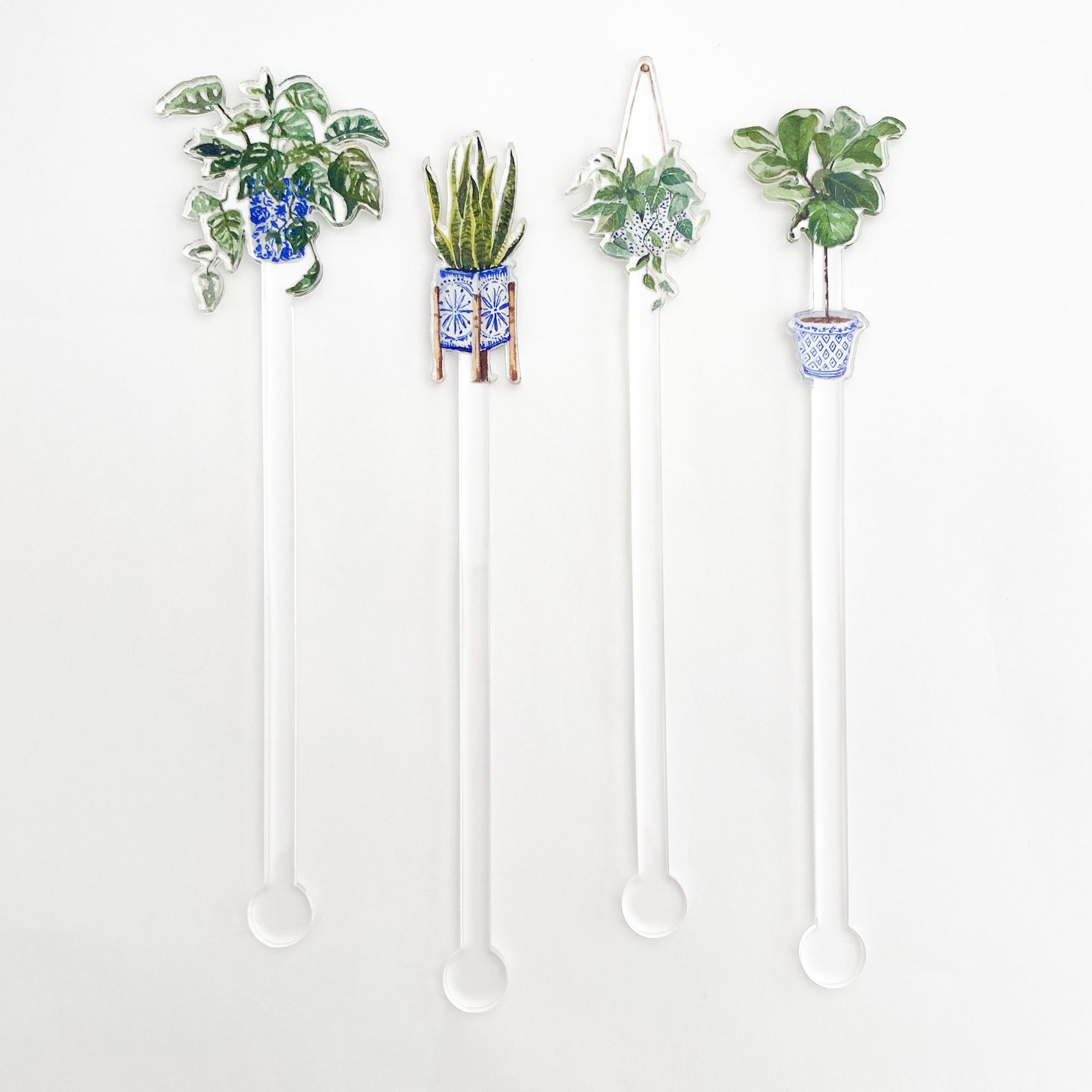decorative sticks for potted plants Happy House Plants Acrylic Stir Sticks – Cami Monet