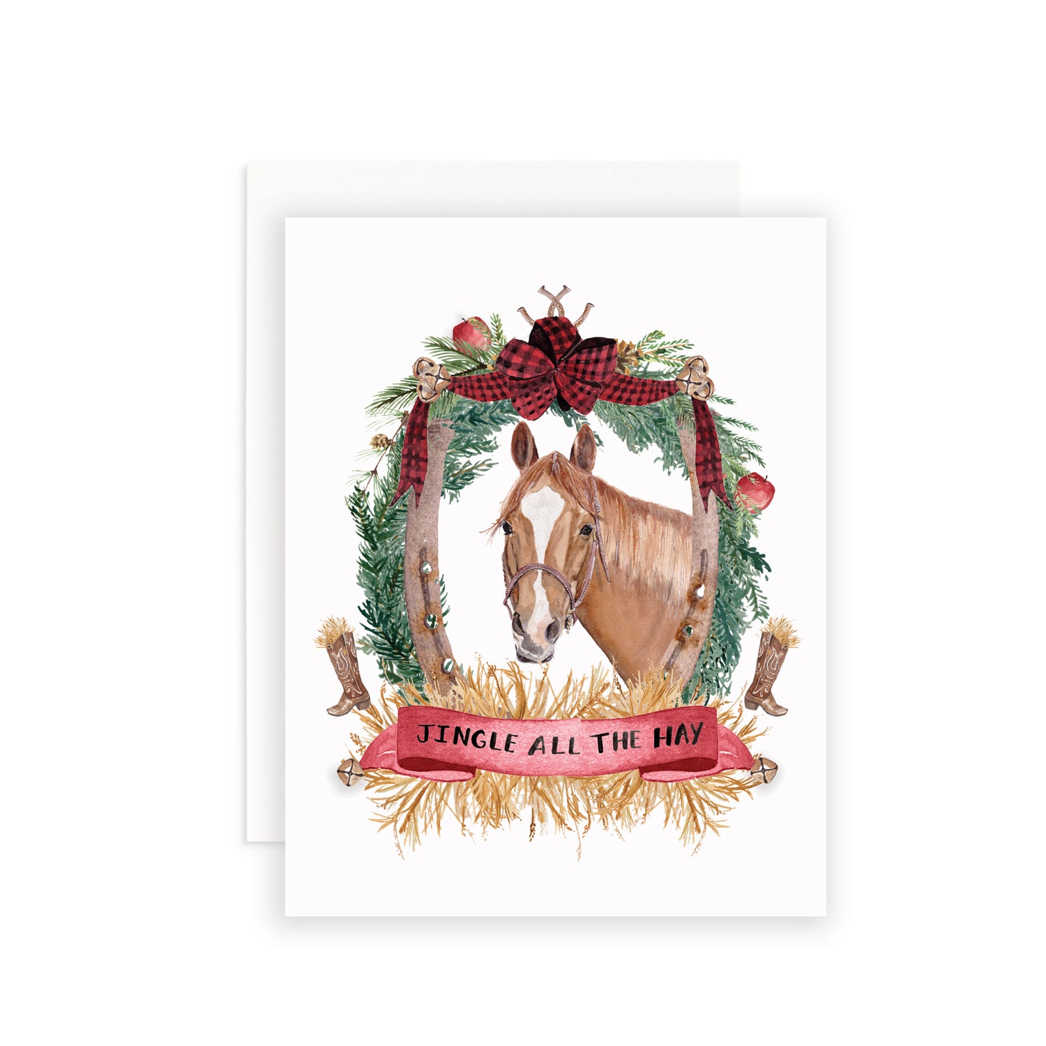 Jingle all the Hay Greeting Card