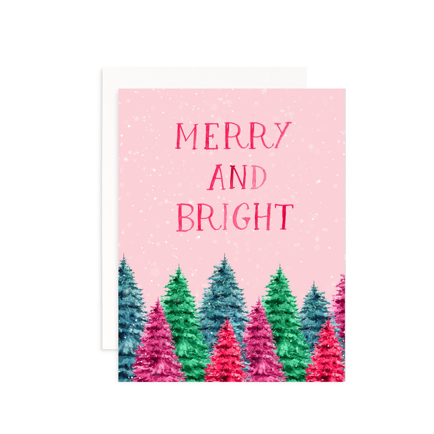 Merry and Bright Christmas Greeting Card