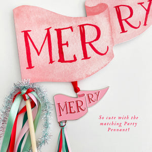 Limited-Edition Merry Party Pennant Enamel Ornament