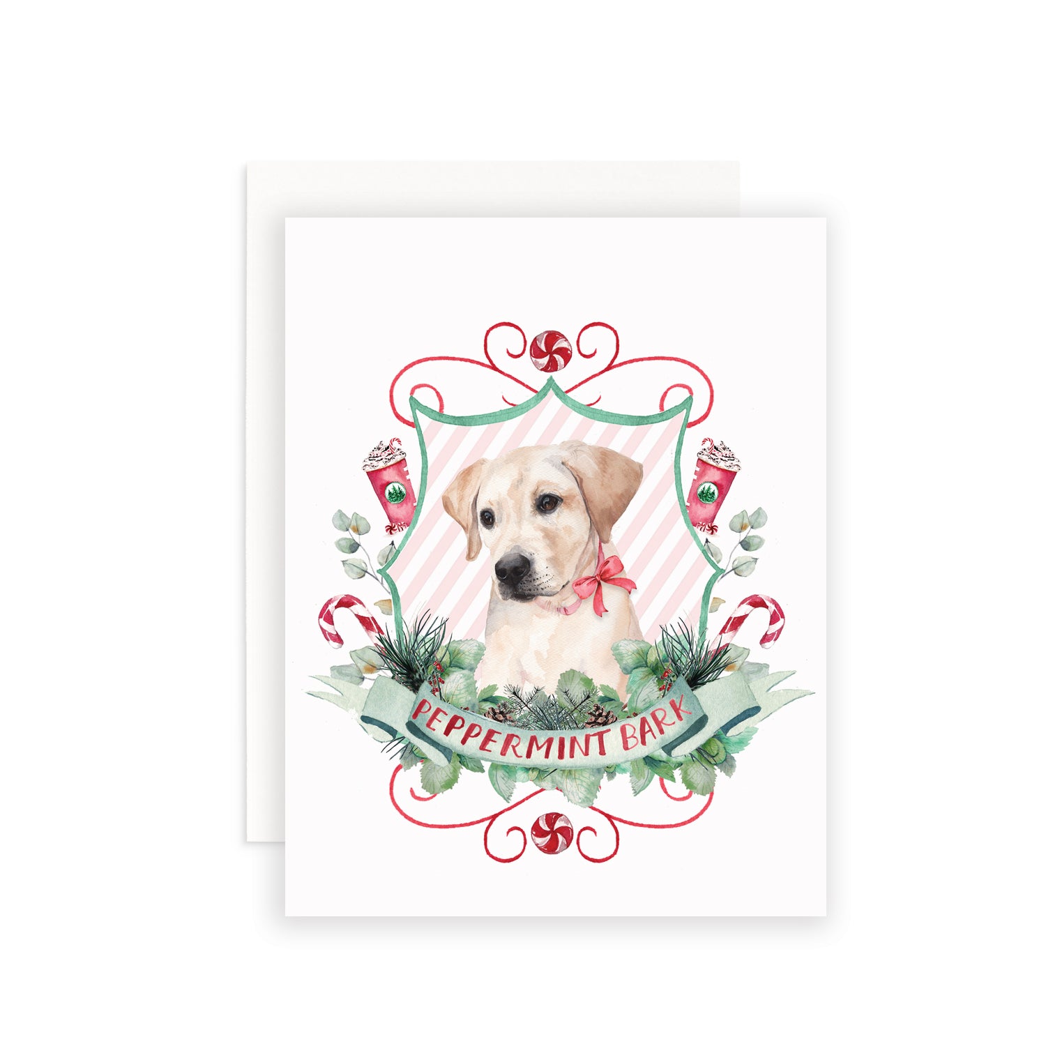 Peppermint Bark Greeting Card