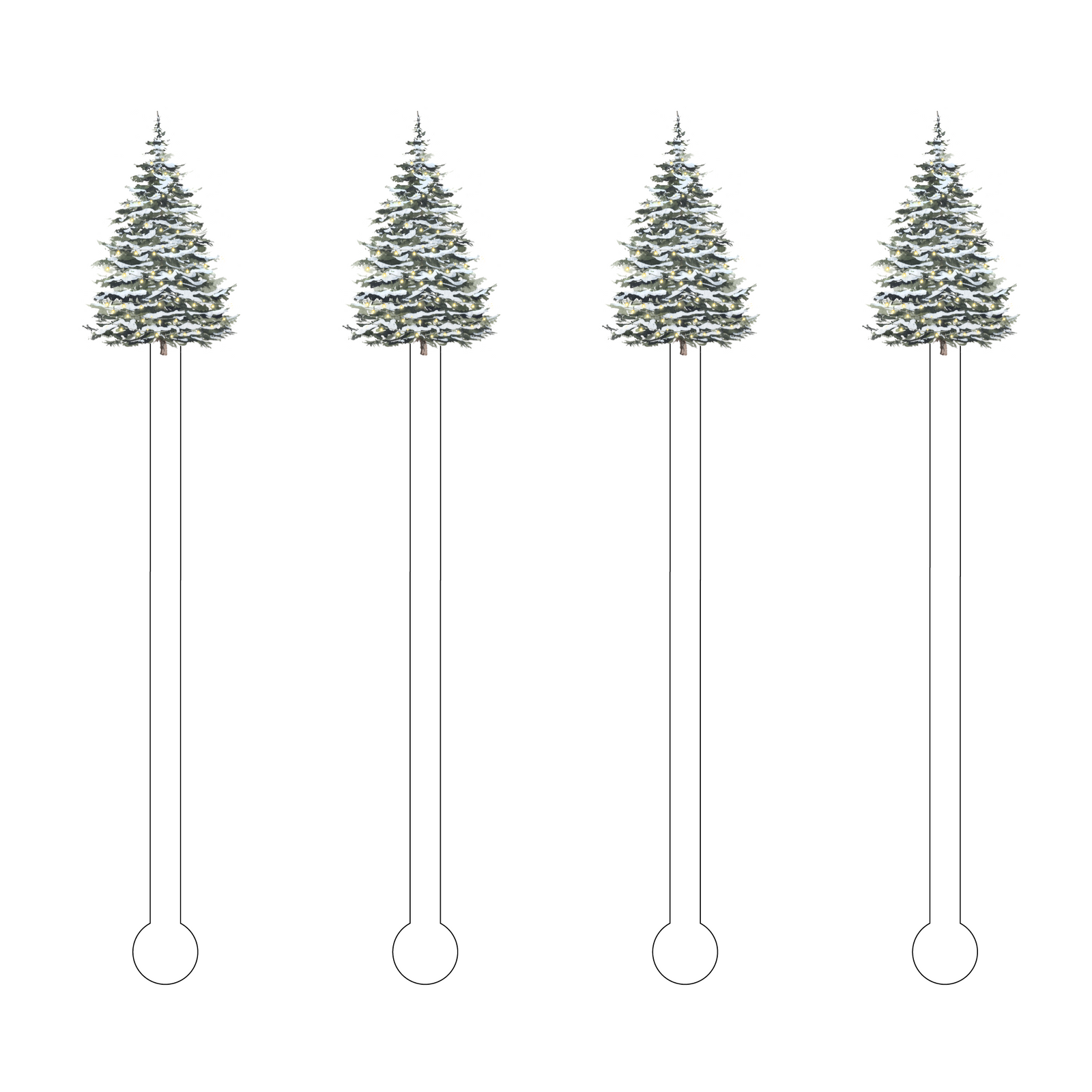 The Perfect Tree Acrylic Stir Sticks