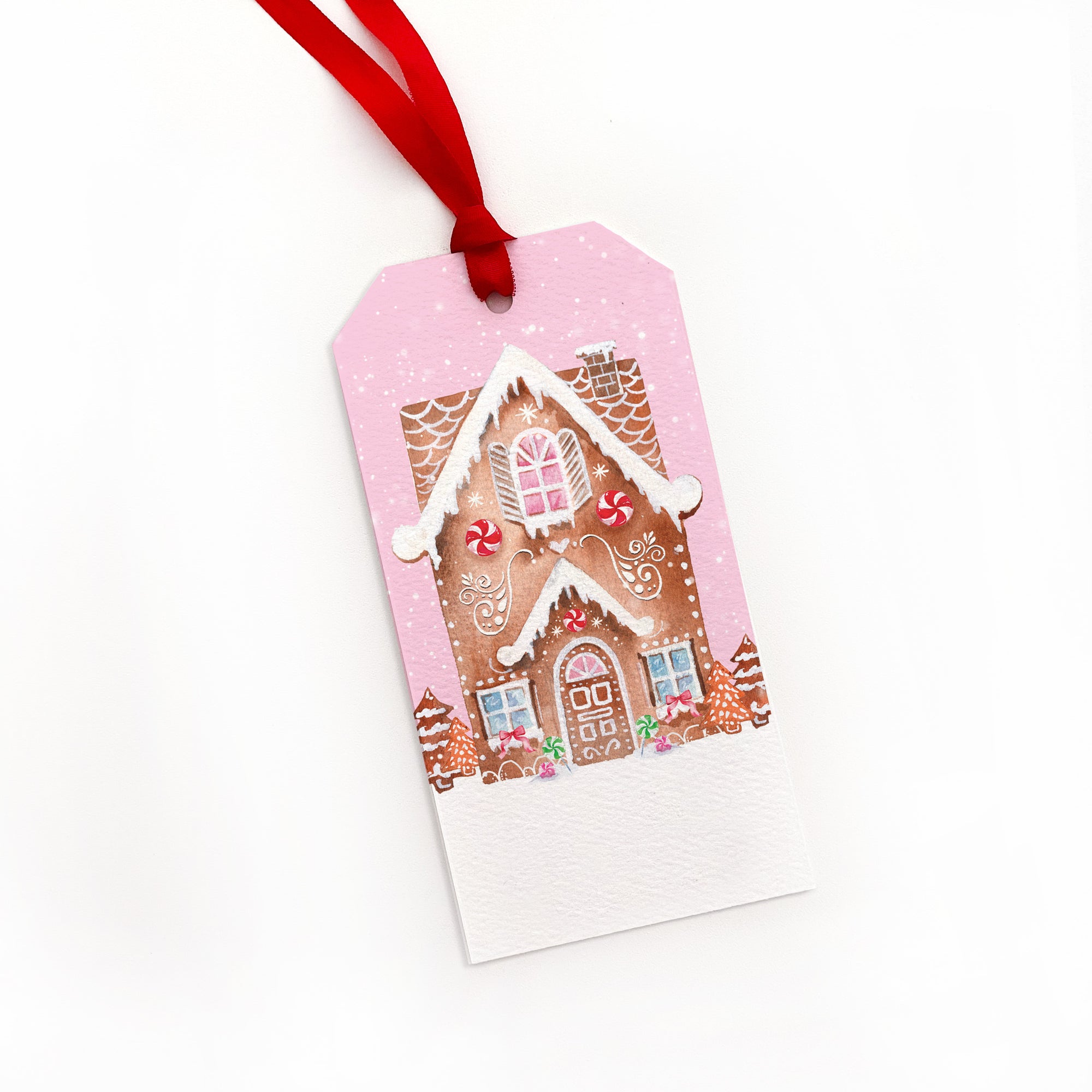 Pink Gingerbread Gift Tags
