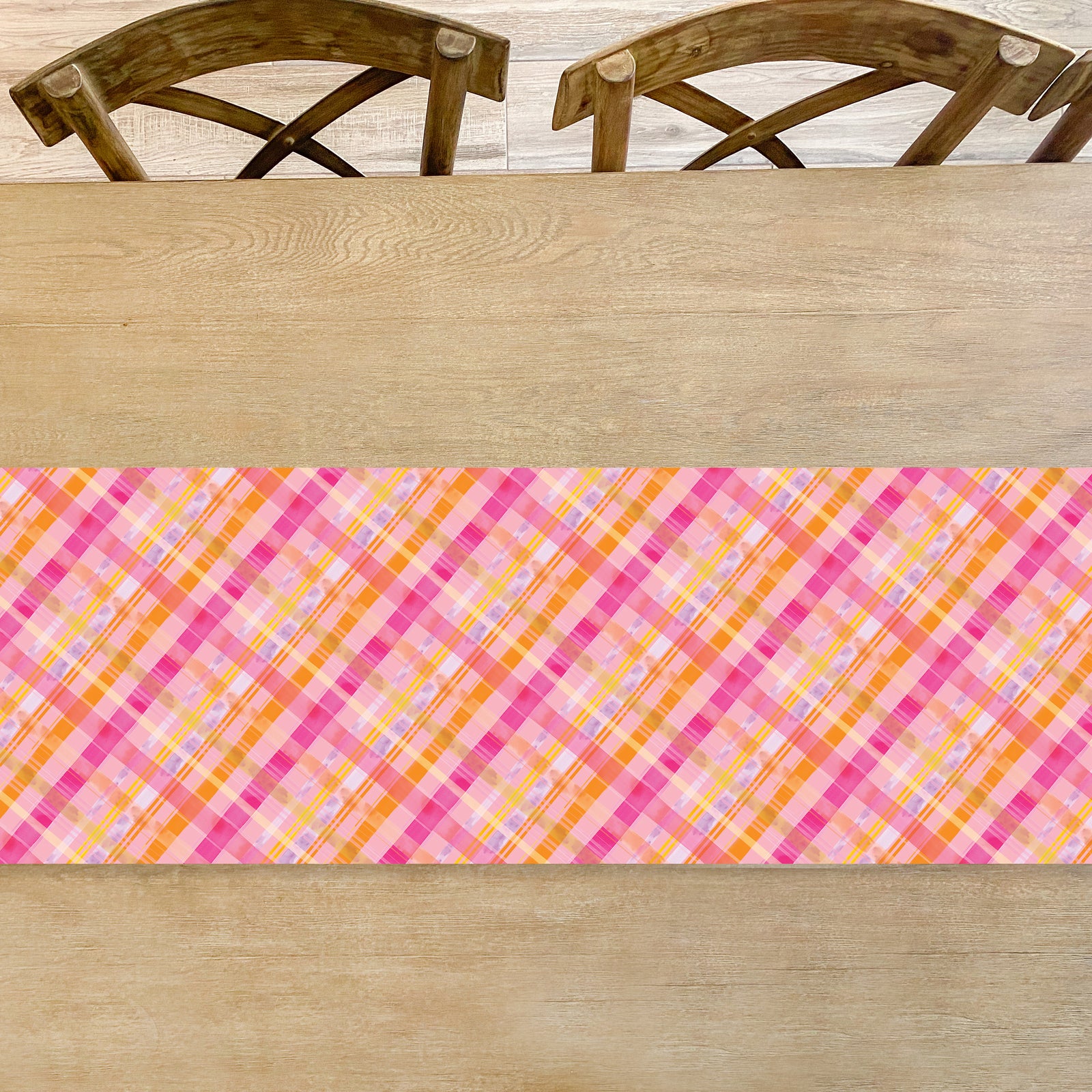 Pinksgiving Plaid Table Runner