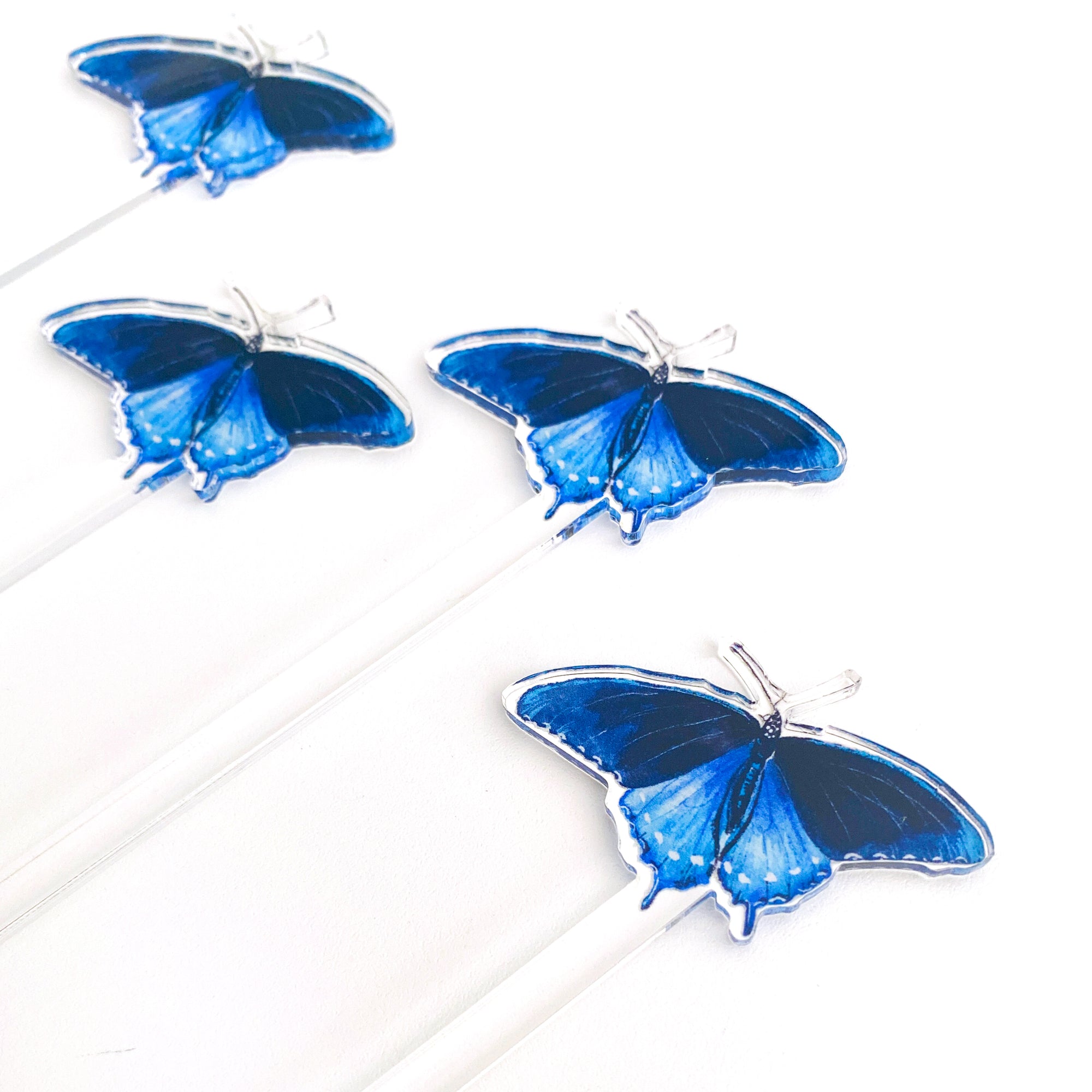 Pipevine Swallowtail Butterfly Acrylic Stir Sticks