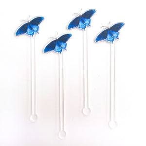 Pipevine Swallowtail Butterfly Acrylic Stir Sticks