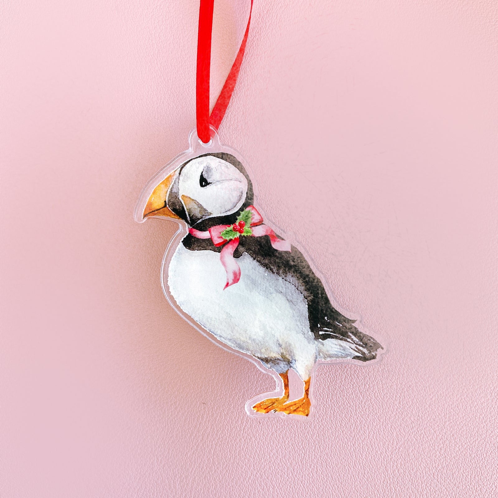 North Pole Puffin Ornament