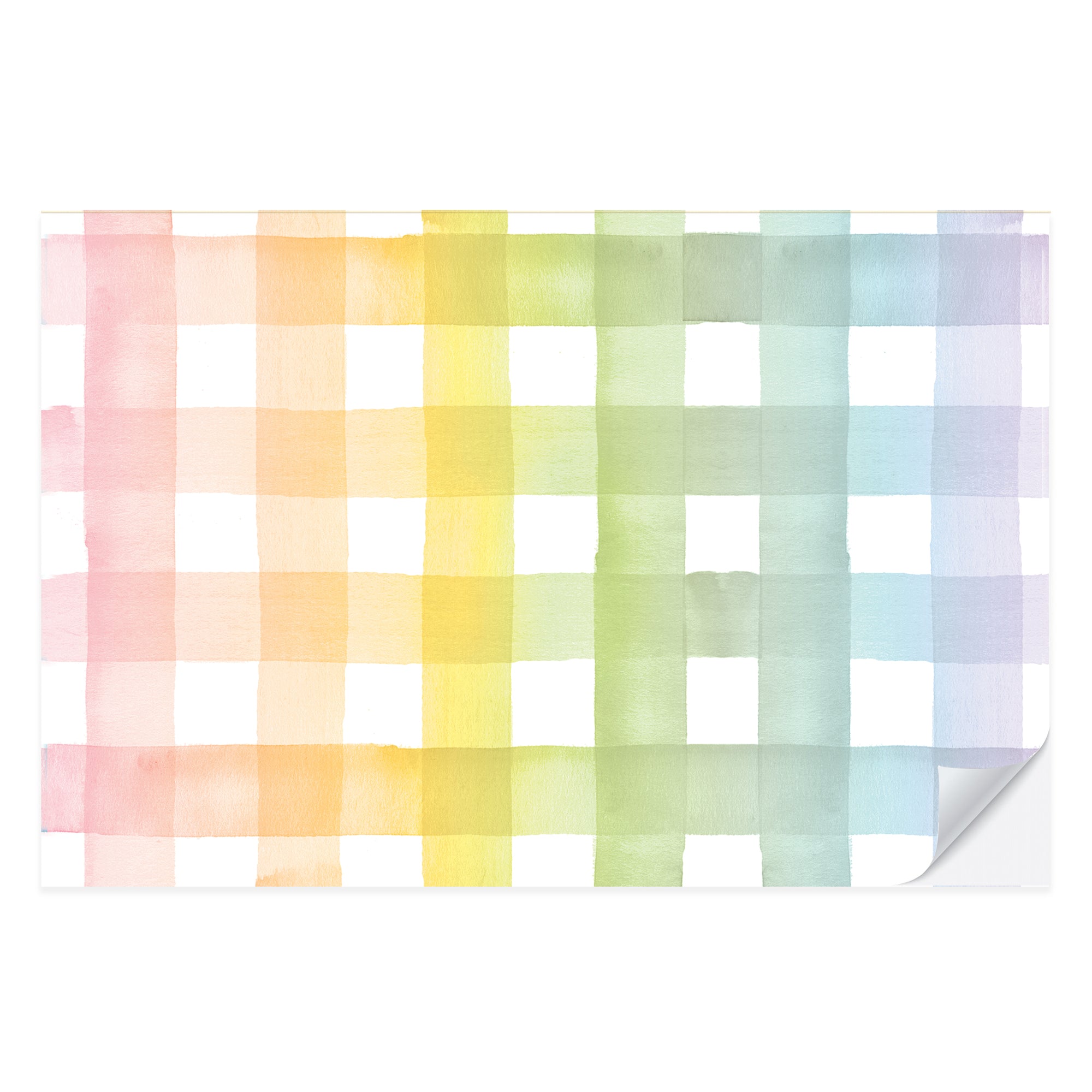 Rainbow Gingham Placemat Pad