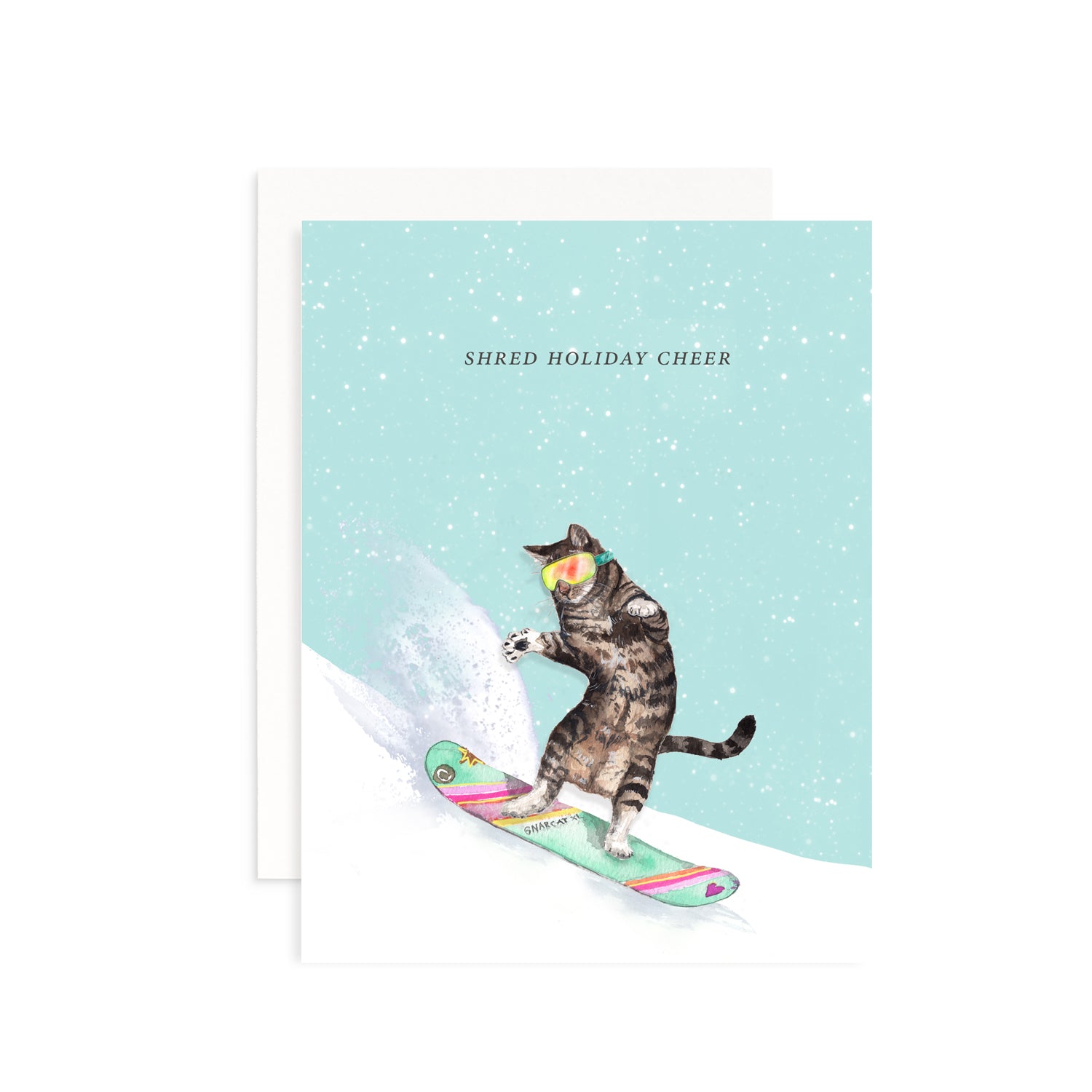 Shred Holiday Cheer Greeting Card