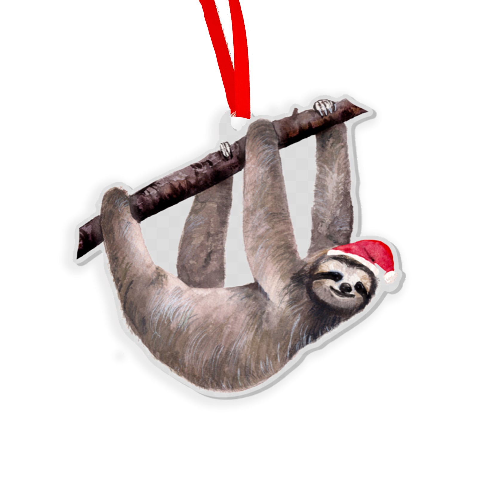 Christmas Sloth Ornament