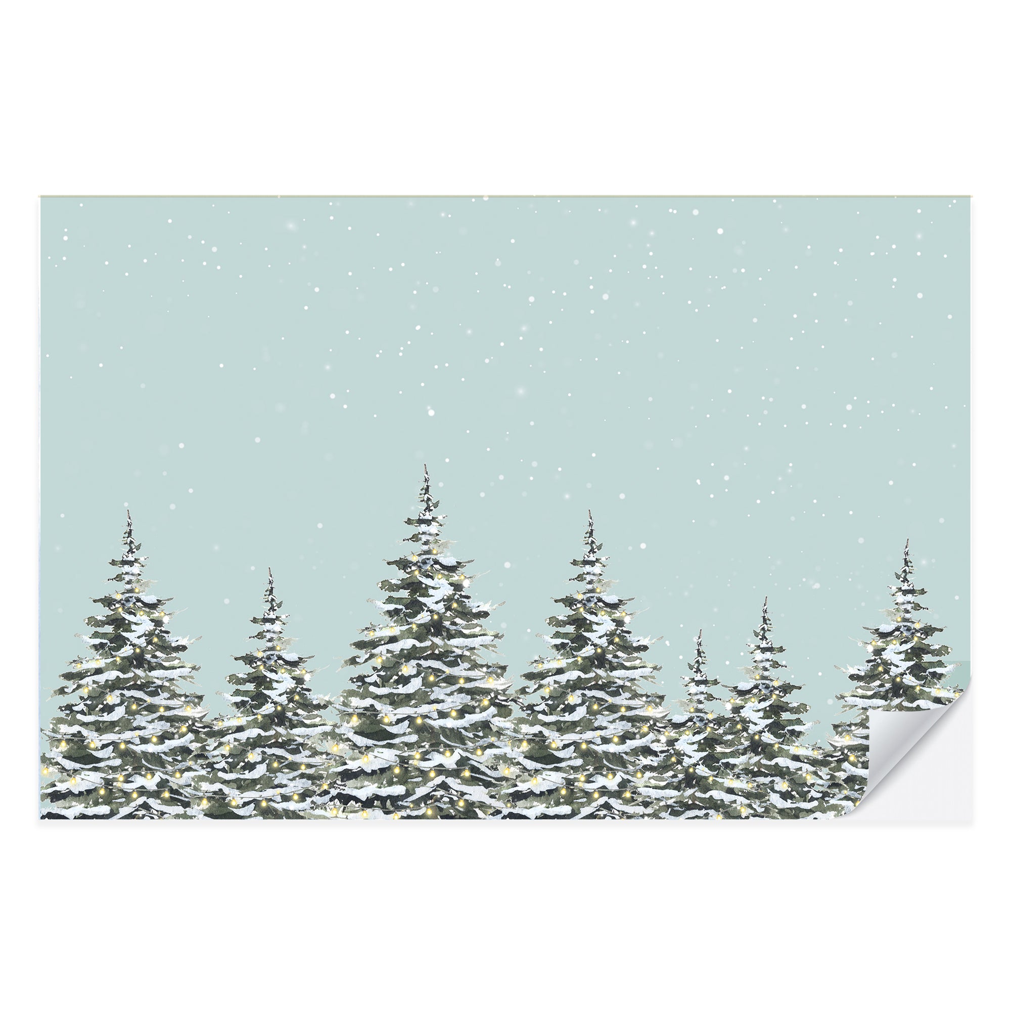 Snowy Trees Placemat Pad