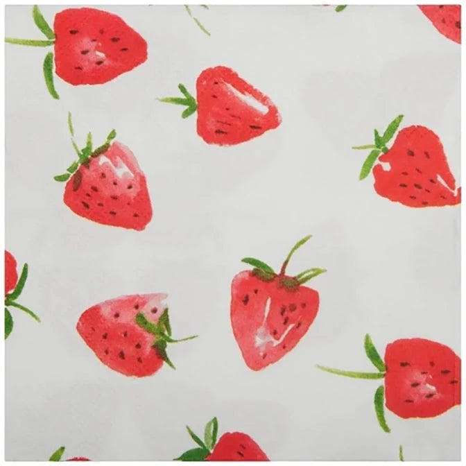 Strawberry Cocktail Napkins