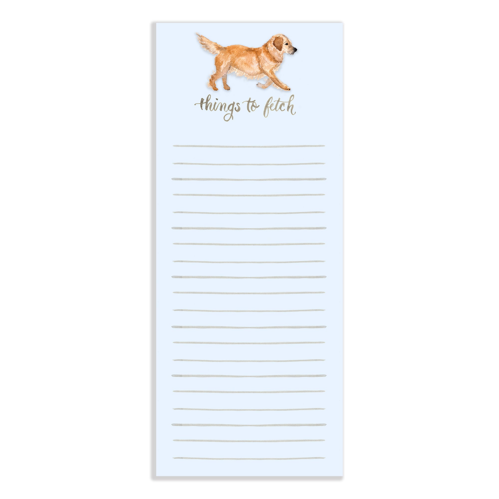 Things to Fetch Watercolor Notepad