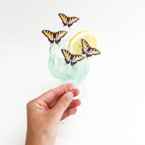 Swallowtail Butterfly Acrylic Stir Sticks