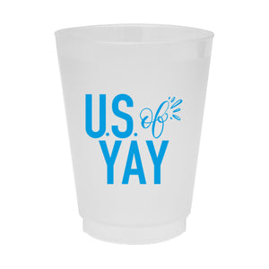 US of YAY Frosted Party Cups